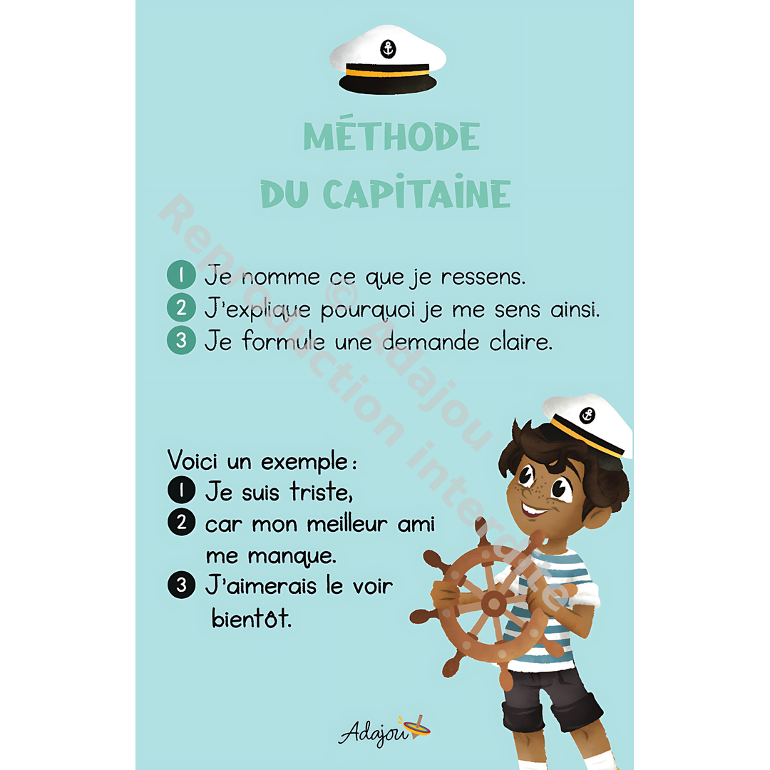 Affiche - La méthode du capitaine
