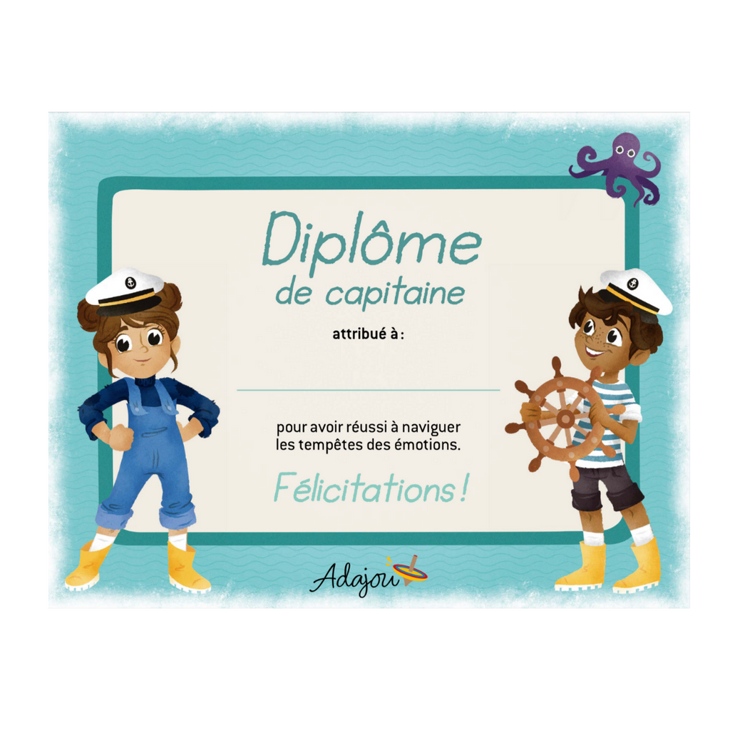 Diplôme de capitaine des émotions